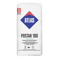 ATLAS POSTAR 100 - 25KG Niveliermasse (10-80 mm ) hohe Druckfestigkeit 50 N/mm2 - "Verbr.:20 kg /1 m² /10 mm"