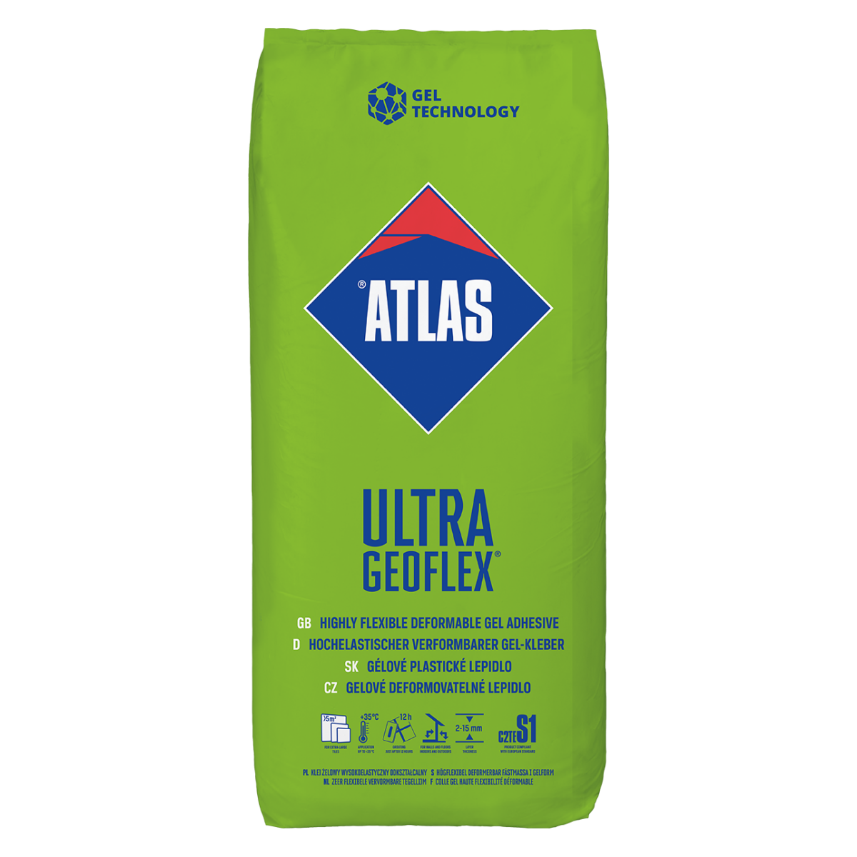 ATLAS ULTRA GRAU GEOFLEX -25KG hochflexibler...