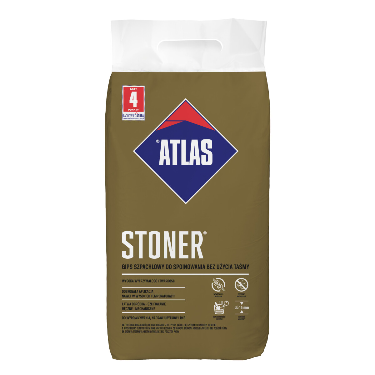 ATLAS STONER 5kg - Fugenspachtel Faserverstärkt -...