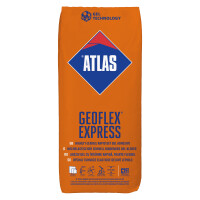 ATLAS EXPRESS GEOFLEX 25KG schnellbind. Gelkleber hochelastisch, 2-15 mm (C2FT)- nach 2 Std. begehbar (pal=48)