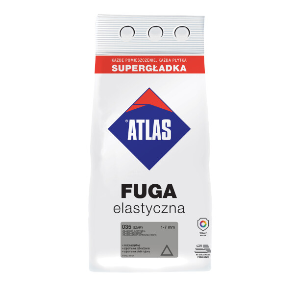 ATLAS BEIGE (020) - ELASTISCHE FUGE- 5 KG feinkörnige Zementfuge (1-7 mm) FUGA Elastyczna bezowy