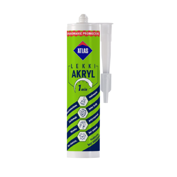 ATLAS Leicht ACRYL (25mm) Überstreichbar nach 1min (300ml)