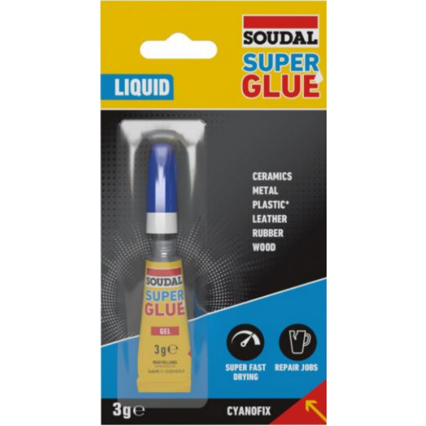 Soudal Super Glue Liquid 3g - Sekundenkleber